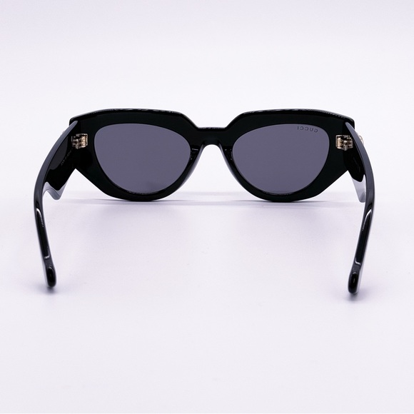 NEW GUCCI SUNGLASSES GG1421S 001 WOMEN BLACK  EYEWEAR GUCCI - Picture 8 of 13